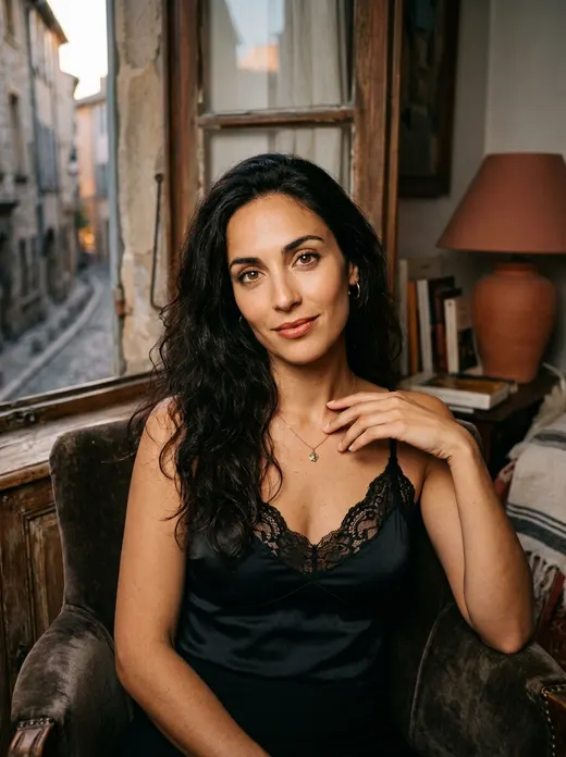 Nadia, beurette orientale au téléphone rose